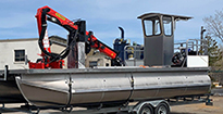 Work Boat with Davit Crane