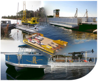 Commercial Pontoon Work, Tour and Barges -  Build your own from kits